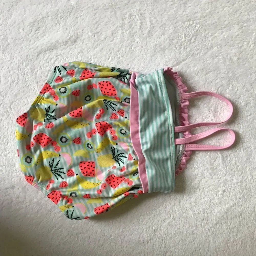 Fruit and Stripe Swimsuit
